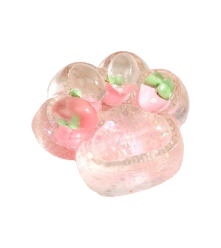 Jucarie Antistres Squishy, Flippy, cu Revenire Lenta, Labuta de Pisica Pufoasa, 7.5 cm, Ambalaj Transparent, Model 270522, Multicolor