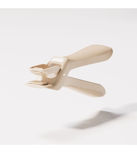 Cleste pentru Boluri, Flippy, Anti-Alunecare, din ABS si Silicon, Extindere, pentru Oale, Tigai, de Uz Casnic, Rezistent la Temperaturi Inalte, 16x 10.5 x 3.6 cm Bej
