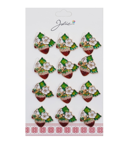 Set 12 Brose Martisor Capsuna Inflorita