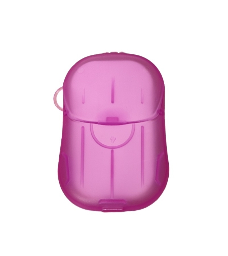 Mini Cutie de Sapun din Hartie, Flippy, de Unica Folosinta, Portabila, Potrivit pentru Calatorii, 20 buc, Roz