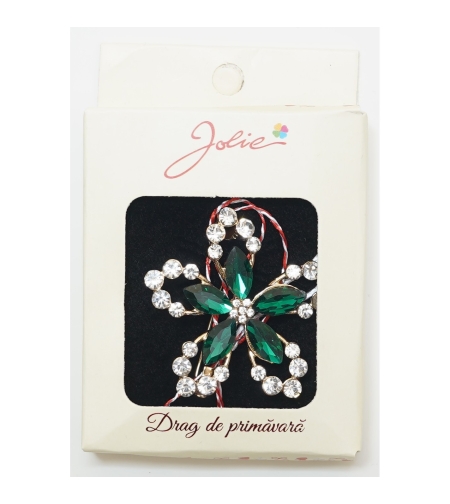 Martisor Brosa Medie, Multicolora, Dimensiune Brosa Aprox 5 cm, Material Metal, Model 14