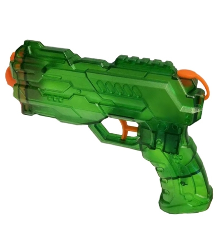 Pistol cu Apa, Flippy, Pistol cu Apa pentru Copii, Manual, din Plastic, 23 x 16 x 4 cm, rezervor 250 ml, Verde