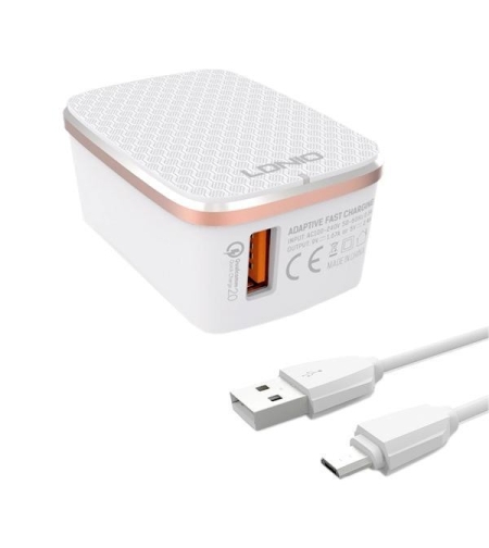 Incarcator Lightning Fast Charging 2,4 A Alb 1 m Cod Produs 08079