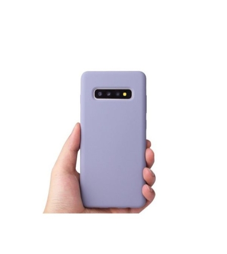 Husa protectie Flippy compatibila cu Samsung Galaxy S10 Liquid Silicone Case Mov