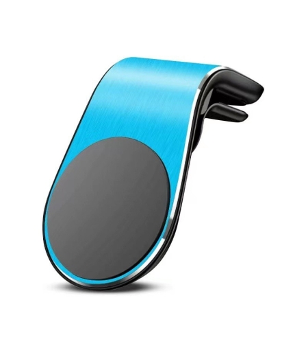 Suport de Telefon, Flippy, pentru Ventilatie, din ABS si Magnet, 3.8 x 3.7 x 6.2 cm, Universala, Albastru