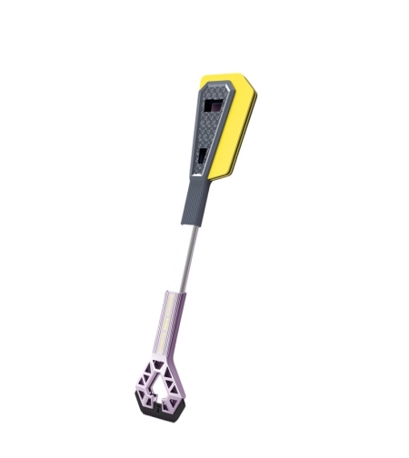 Racleta Auto pentru Zapada cu Doua Capete, Flippy, Universala, Deszapezire Masina, cu Maner Lung, Ergonomica, Detasabila, pentru Geamuri si Caroserie, Usor de Utilizat, 67x12.5 cm, Mov