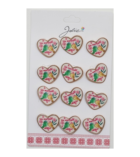 Set 12 Brose Martisor Primavara Inima Un Martisor Calator