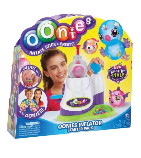 Jucarie magica Bobo Sticky Oonies pentru umflat baloane, 32 baloane si 42 de accesorii incluse, multicolor