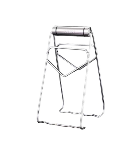 Clema pentru Boluri, Flippy, Anti-Alunecare, din Otel Inoxidabil, Extindere, pentru Oale, Tigai, de Uz Casnic, Rezistent la Temperaturi Inalte, 19.5x9.8x8 cm, Gri