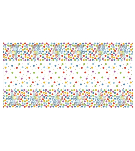 Fata de Masa Dreptunghiulara, Flippy, Colectia LA MULTI ANI, 137 x 274 cm, din Plastic PE, Impermeabila, Multicolor