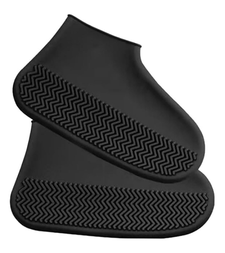 Husa Incaltaminte, Flippy, Impermeabila, Antiderapanta, din Latex, 13 x 13 x 2 cm, Marime M 34-40 cm, Negru