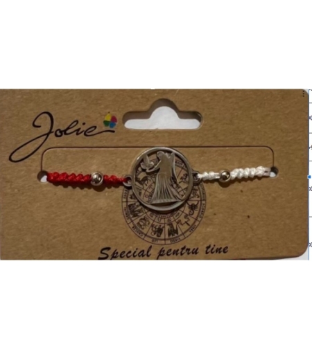 Martisor bratara zodiac, Jolie, 5x9 cm, Fecioara