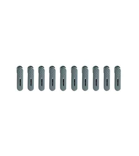 Set 20 de Cleme pentru Haine, Flippy, de Prindere pentru Pantaloni, Atasabile la Umerase, 1.6x2.3x6.35 cm, Verde