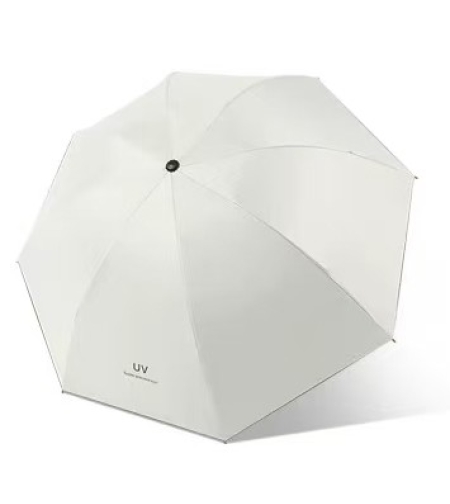 Umbrela, Flippy, Protectie UV Soare, Protectie Ploaie, Pliabila, din Vinil si Otel, 96 x 67 cm, Bej
