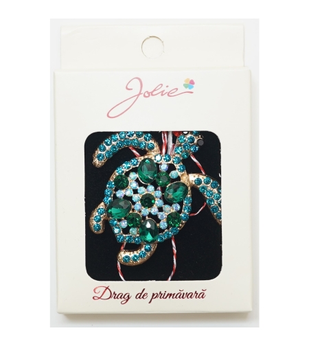 Martisor Brosa Medie, Multicolora, Dimensiune Brosa Aprox 5 cm, Material Metal, Model 1