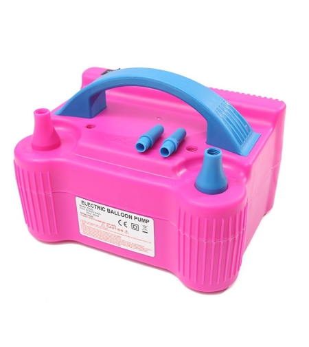 Pompa Electrica Pentru Umflat Baloane, 600 W, Roz cu albastru,