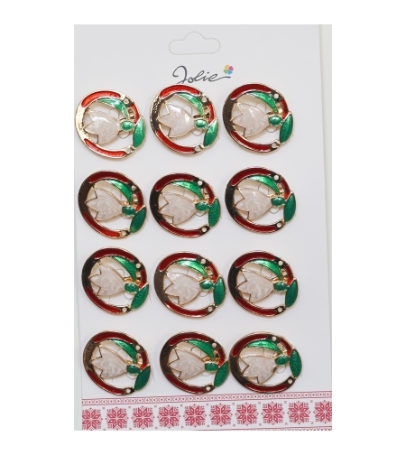 Set 12 Brose Martisor Primavara Ghiocel in Cerc
