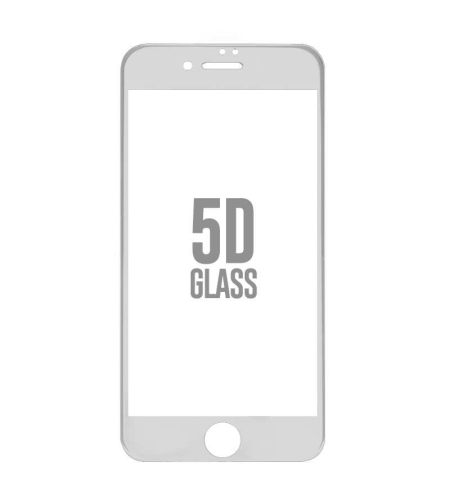 Folie Sticla Apple iPhone 8 4D/5D Alb