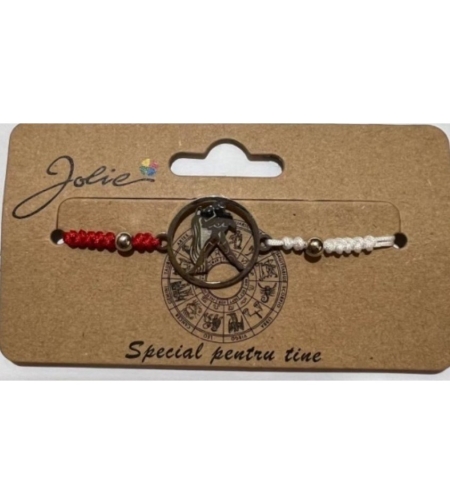 Martisor bratara zodiac, Jolie, 5x9 cm, Varsator