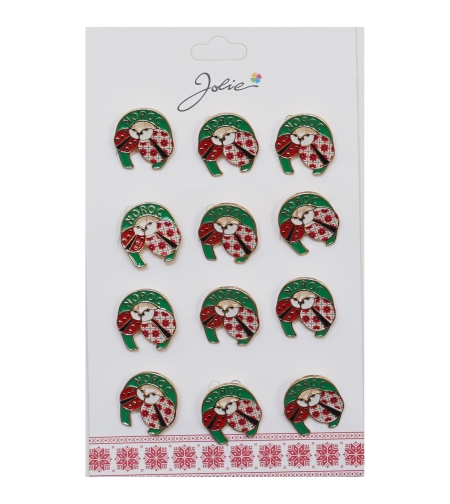 Set 12 Brose Martisor Primavara 2 Buburuze in Potcoava Noroc