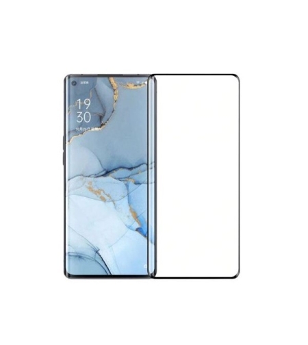 Folie Sticla Curbata Oppo Reno 3 Pro Full Glue Negru