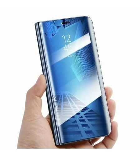 Husa Tip Carte, Flippy, Compatibila cu Huawei Mate 10 Lite, Flip Cover Oglinda, Albastru