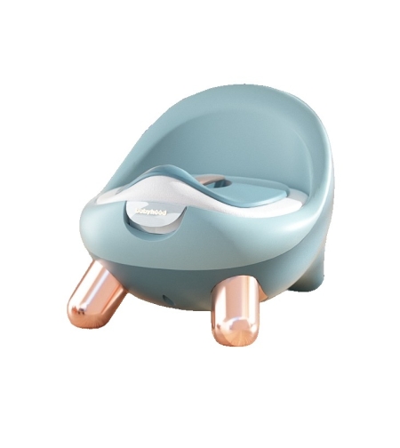 Olita pentru Copii, Flippy, +1an, Portabila, cu Capac, Model Prietenos, Non-Toxic, Compartiment Detasabil, cu 4 Picioare, Usor de Curatat, Verde Gold