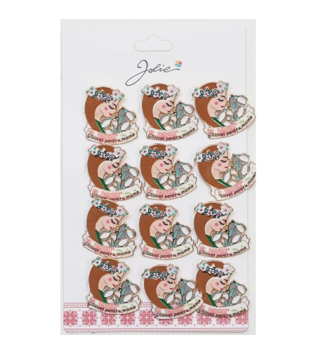 Set 12 Brose Martisor Primavara Mesaj Ghiocei pentru Mama