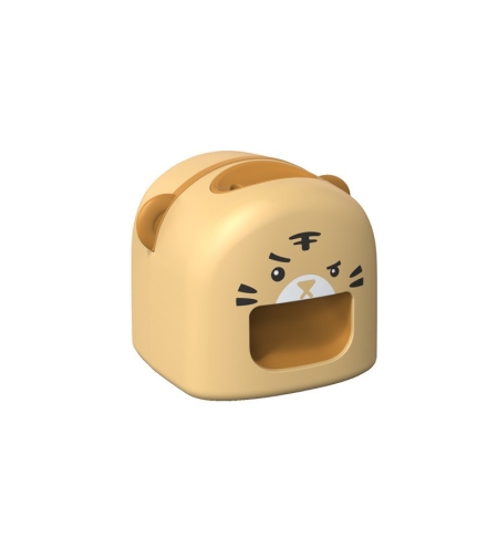 Mașină de Decojit Semințe, Flippy, Mini Deschizător, Model Tigru, Incarcare USB, 9.7x10x8.6 cm, Portocaliu