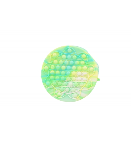 Jucarie antistres din silicon, Flippy, Pop It Now and Flip It, Geanta, Floarea Soarelui, Verde