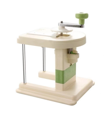 Masina Manuala pentru Maruntit Varza, Flippy, cu Maner Rotativ, Lame din Inox, Corp din Plastic, pentru Legume si Fructe, 20 x 20 x 15 cm, Alb