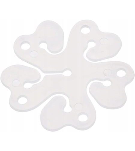 Suport pentru Baloane, Flippy, care Formeaza o Floare, cu Un Singur Strat, pentru 6 Baloane, 6x6cm, 2.7g