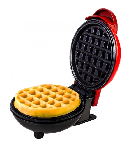 Mini Aparat de Vafe, Flippy, Multifunctional, Pentru Casa si Calatorii, Compact, Usor de Transportat si Depozitat, 18x14.5x9.3 cm, Rosu