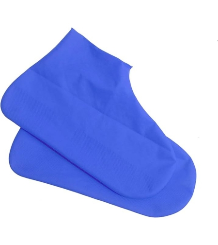 Husa Incaltaminte, Flippy, Impermeabila, Antiderapanta, din Latex, 13 x 13 x 2 cm, Marime M 34-40 cm, Albastru