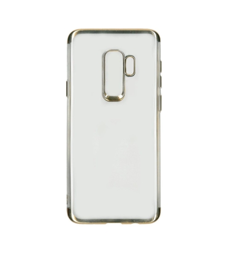Husa Samsung Galaxy S9 Transparent cu Margini Aurii
