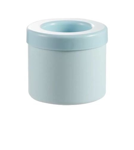 Tava de Gheata din Silicon cu Capac, Flippy, Forma de Gheata pentru Racirea Bauturilor, in Forma de Frapiera, Silicon fara BPA, Cuburi de Gheata, 9x8.5x8 cm, Albastru