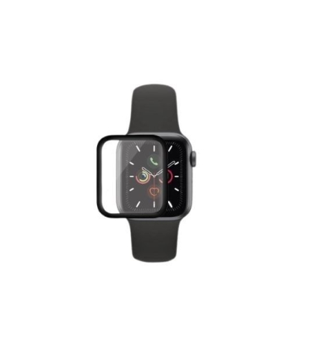 Folie Sticla pentru Apple Watch Series 2/3 38 mm adeziv pe margine Negru