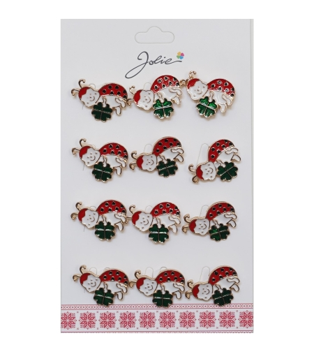Set 12 Brose Martisor Primavara Buburuza cu Trifoi