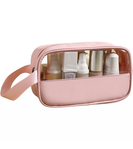 Geanta cosmetice Flippy, pentru voiaj sau organizare, 22 x 12 x 8 cm, roz