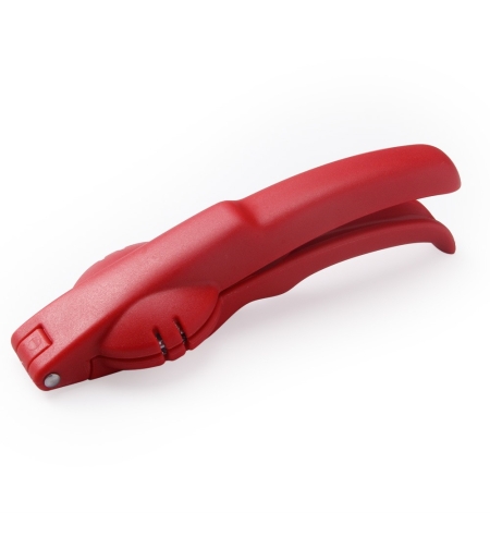 Dispozitiv de spart nuci si castane Flippy, ABS si otel, 17.5 x 5.5 x 5 cm, usor de utilizat, rosu