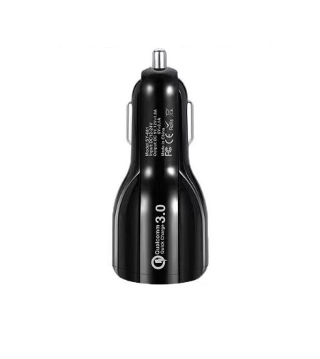 Incarcator Auto, Flippy, Pentru Bricheta, Incarcare Rapida, Interfata USB, 12V-24V, Negru