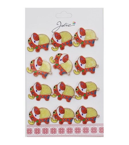 Set 12 Brose Martisor pentru Copii Elefant cu Model