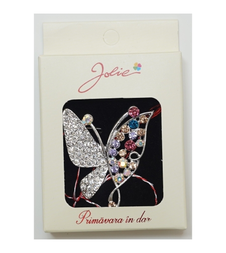 Martisor Brosa Medie, Multicolora, Dimensiune Brosa Aprox 5 cm, Material Metal, Model 15