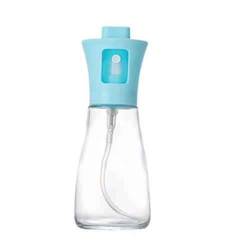 Pulverizator pentru Ulei, Flippy, Pulverizator din Sticla pentru Otet sau Alte Lichide de Gatit, Simplu Reincarcabil, Multifunctionale, 17.3 x 5.6 cm, Capacitatea 170 ml, Albastru