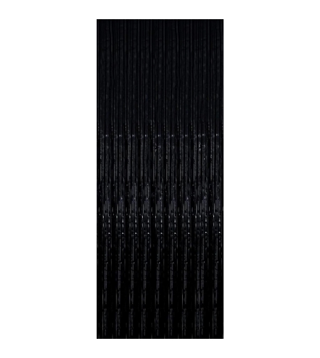 Perdea Franjurata, Flippy, Model Decor Petrecere, pentru Fundal de Poze, Amenajare Colorata a Petrecerii, Dimensiune 100x200 cm, Negru