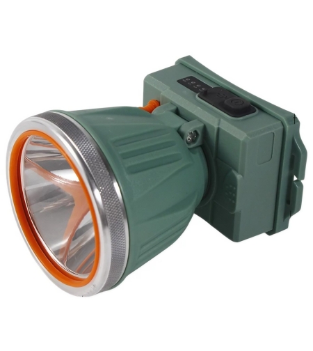 Lanterna LED de Montat pe Cap, Flippy, cu Raza Lunga de Zoom, Reincarcabila USB, Far Telescopic, Rezistent la Apa, Reglabil, pentru Pescuit in Aer Liber, Camping, Lumina Puternica, Lanterna, 10.5x8x6.5 cm, Verde Inchis