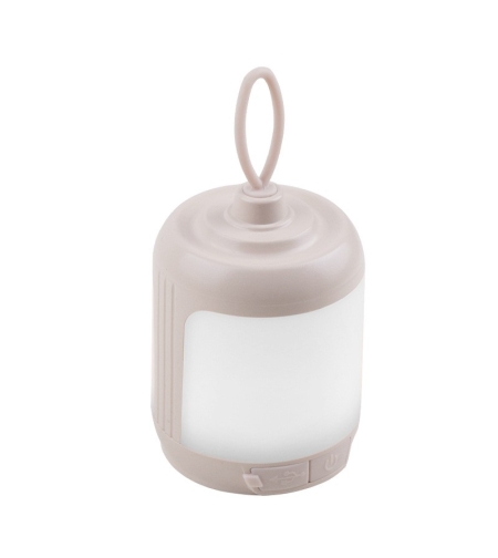 Mini Lampa LED de Camping, Flippy, pentru Aer Liber, Reincarcabila USB Type C, 3 Trepte de Lumina, Portabila, 13.8 x 6.5 cm, 5V, Alb