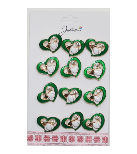 Set 12 Brose Martisor Primavara Ghiocel in Inima