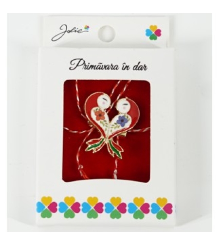 Martisor Brosa Mica in Cutie, Dimensiune Brosa 2.5-3 cm, Material Metal, Model Vrabiute