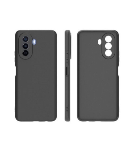 Husa pentru Huawei Huawei Y90, Flippy, Liquid Silicone, cu Microfibra pe interior, Protectie Antisoc, Negru
